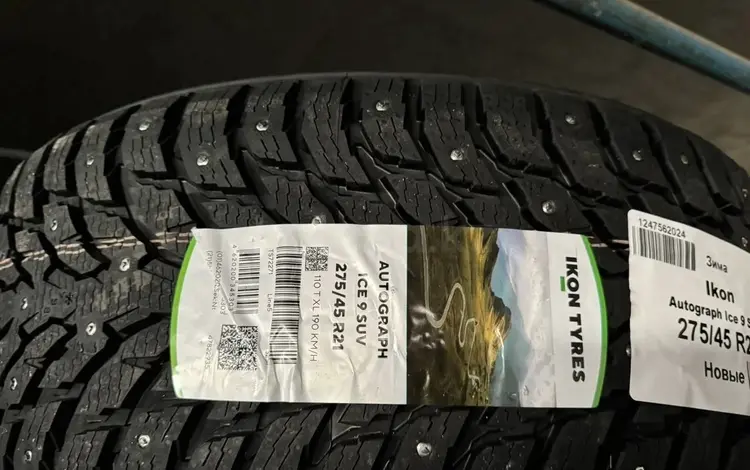 Ikon Tyres Autograph Ice 9 SUV 275/45 R21 110Tfor300 000 тг. в Астана