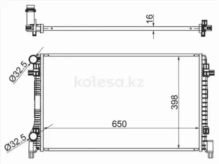 Радиатор охлаждения двигателя за 4 985 тг. в Караганда