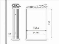 Радиатор отопителя салона за 12 550 тг. в Павлодар