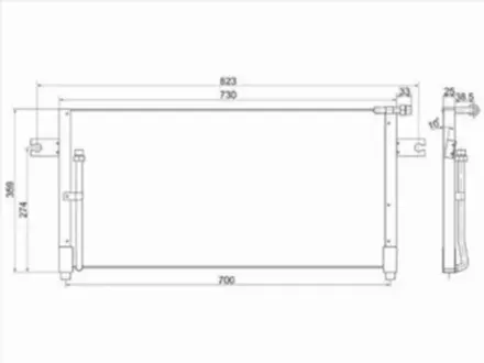 Радиатор кондиционера за 26 750 тг. в Алматы