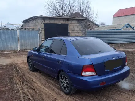 Hyundai Accent 2000 года за 1 950 000 тг. в Уральск – фото 6