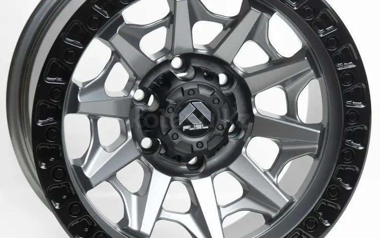 Fuel covert R16x8.5 6x139.7 ET-12 Dia 110 Dark grey, black lip за 300 000 тг. в Алматы