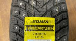 215/55r17 Sonix Winter Xpro Studs 69 за 38 000 тг. в Астана – фото 4