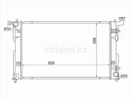 Радиатор охлаждения двигателя за 5 770 тг. в Караганда