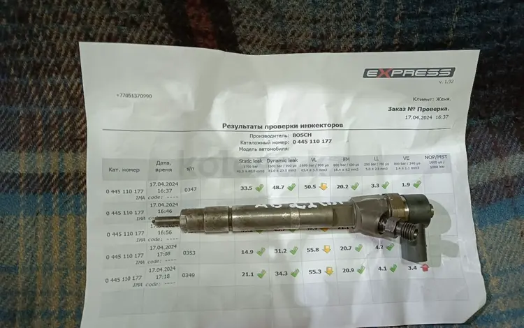 Форсунка Мерседес Е 210, 2.2, CDI, проверенная за 70 000 тг. в Караганда
