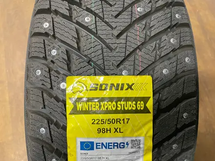 225/50r17 Sonix Winter Xpro Studs 69 за 39 000 тг. в Астана – фото 4