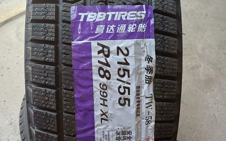 215/55R18 TBBTIRES ICE TW-58. за 30 000 тг. в Алматы