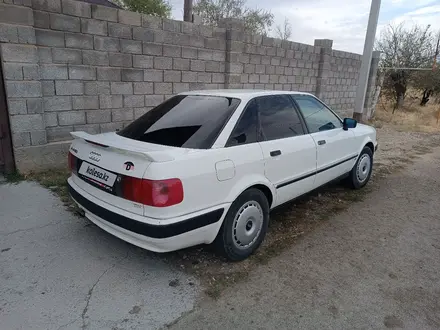 Audi 80 1992 года за 1 600 000 тг. в Тараз – фото 4