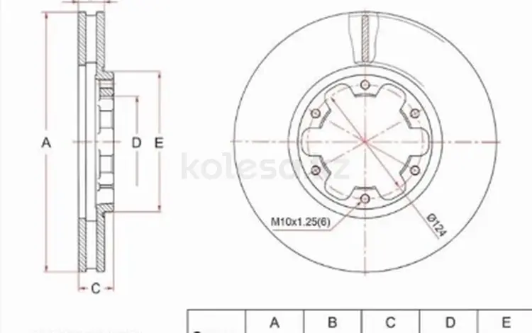 Диск тормозной переднийүшін11 400 тг. в Астана