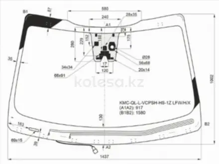 Стекло лобовое за 34 250 тг. в Астана