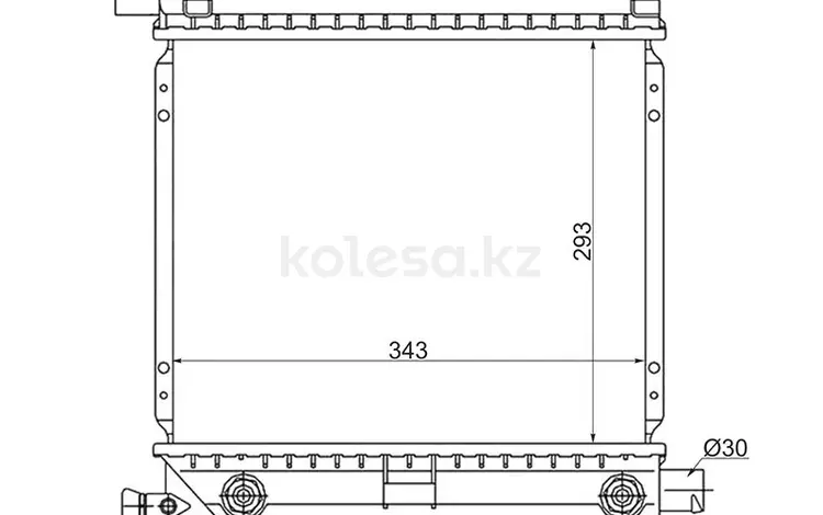 Радиатор охлаждения Mersedes Benz w124/201/Мерседес w124/201 93- за 23 800 тг. в Усть-Каменогорск