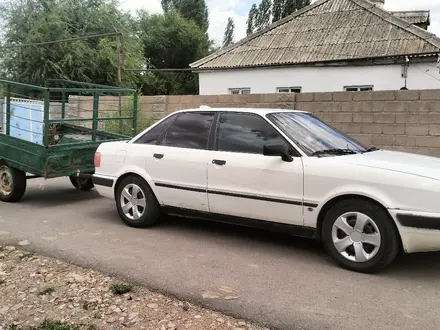 Audi 80 1991 года за 1 250 000 тг. в Мерке – фото 4