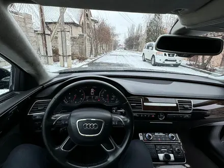 Audi A8 2014 года за 10 000 000 тг. в Алматы – фото 6