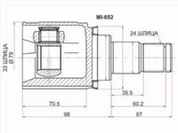 Шрус внутренний левыйfor21 000 тг. в Астана