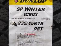 Dunlop 235/45R18 SP Winter Ice 03 (шип) за 93 500 тг. в Алматы