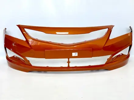 Бампер передний Accent 14-17 оранжевый (фабричная покраска) за 30 000 тг. в Алматы