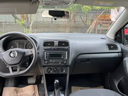 Volkswagen Polo 2019 года за 6 300 000 тг. в Шымкент – фото 9