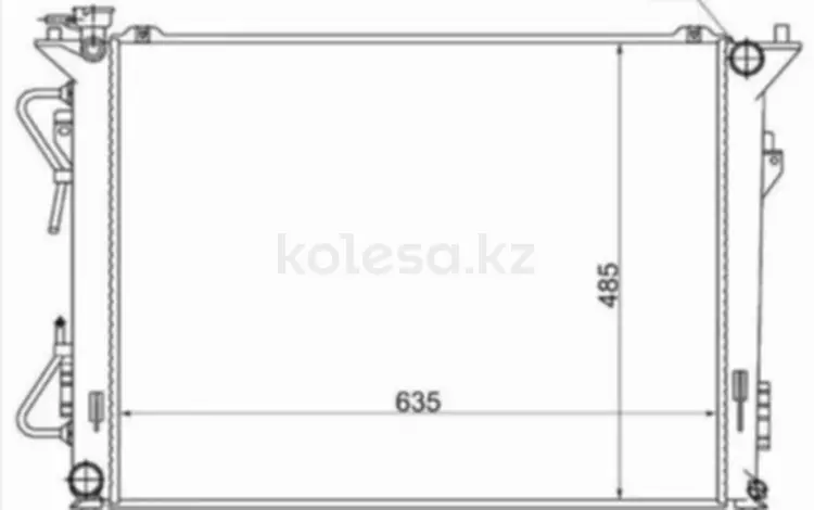 Радиатор двигателя за 27 850 тг. в Алматы