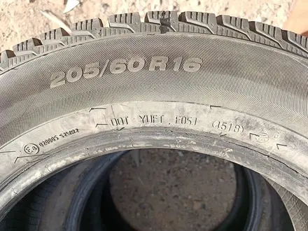 Шины 205/60 R16 — "Viatti Brina Nordico" (Россия), шипованные. Тр за 125 000 тг. в Астана – фото 9