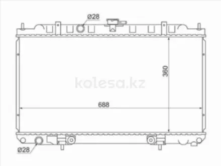 Радиатор Двигателя за 29 100 тг. в Павлодар