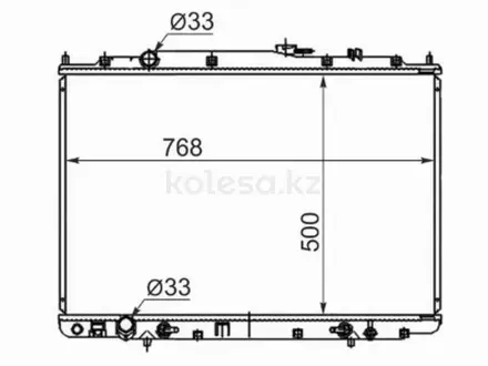 Радиатор охлаждения двигателя за 32 350 тг. в Караганда