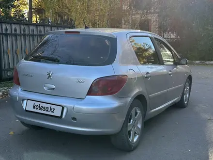 Peugeot 307 2005 года за 1 650 000 тг. в Кокшетау – фото 4