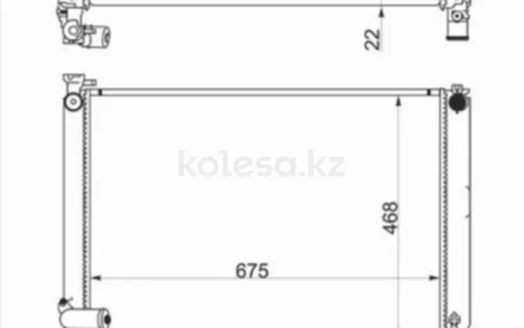 Радиатор двигателя за 29 300 тг. в Шымкент