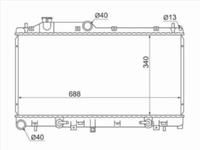 Радиатор двигателя за 25 850 тг. в Шымкент