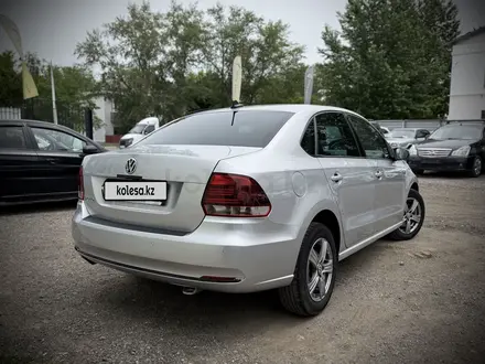 Volkswagen Polo 2018 года за 5 400 000 тг. в Костанай – фото 5