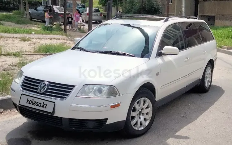 Volkswagen Passat 2001 годаүшін3 200 000 тг. в Шымкент