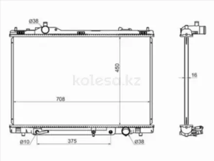 Радиатор охлаждения двигателя за 7 920 тг. в Караганда