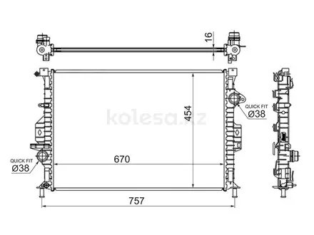 Радиатор Ford Focus 10-19 за 33 500 тг. в Алматы