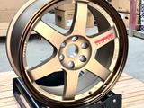 TE37 R18 x8.5J 6X114.3 ET20 D66, 1 BRONZE + MILLING LETTER RED за 300 000 тг. в Алматы – фото 3