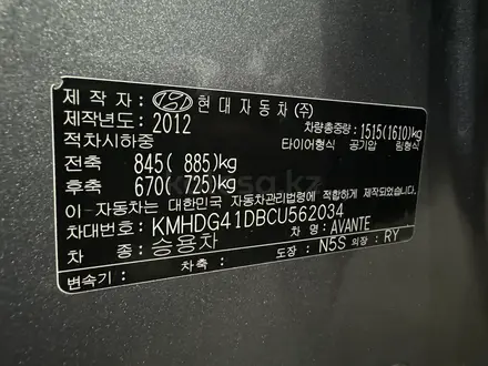 Hyundai Avante 2012 года за 5 500 000 тг. в Шымкент – фото 11