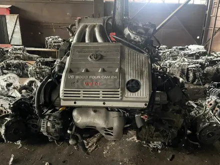 Двигатель АКПП 1MZ-fe 3.0L мотор (коробка) lexus rx300 лексус рх300 за 106 500 тг. в Алматы – фото 2