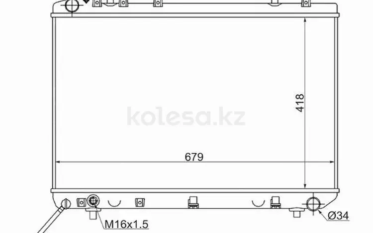 Радиатор Двигателя за 31 750 тг. в Алматы