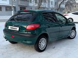 Peugeot 206 2001 года за 2 600 000 тг. в Астана – фото 4