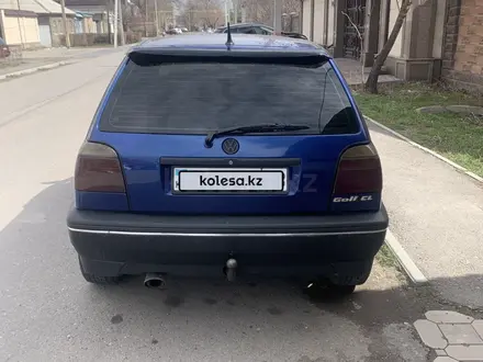 Volkswagen Golf 1993 года за 1 200 000 тг. в Тараз – фото 7