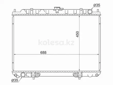Радиатор охлаждения двигателя за 26 250 тг. в Караганда