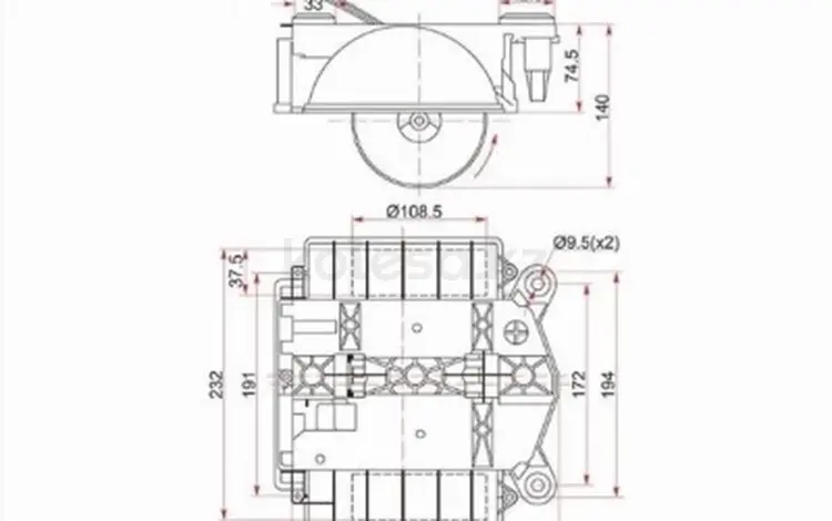 Мотор отопителя салона (Левый руль) Mercedes-Benz S-Class 05-13/CL-Class за 21 100 тг. в Павлодар