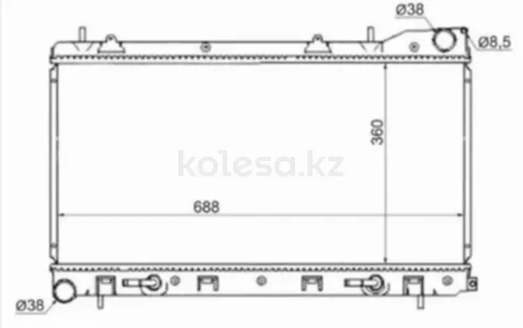 Радиатор охлаждения двигателя за 29 150 тг. в Караганда