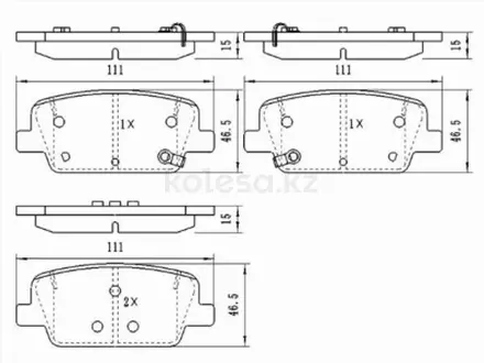 Колодки тормозные Сзади за 5 750 тг. в Павлодар