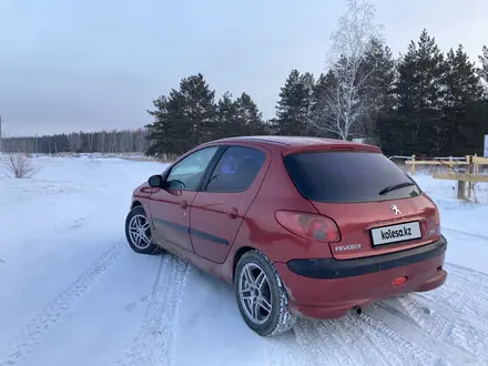 Peugeot 206 2003 года за 1 480 000 тг. в Костанай – фото 2