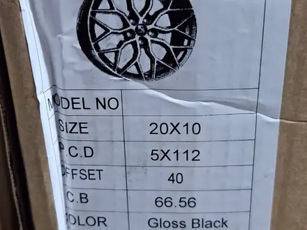 Литые диски Vossen HF2 R20 5 112 9J/10J et 30/40 cv 66.6 Gloss Black за 500 000 тг. в Шымкент – фото 3
