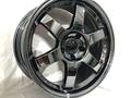 TE37 8244 R18 8, 5J ET22 5x114, 3 ЦО 73.1 Black Chrome за 360 000 тг. в Алматы – фото 2