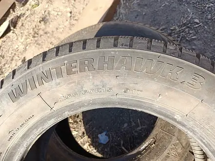 Шины 205/60 R15 — "Firestone Winterhawk 3" (Польша), зимние, в ид за 50 000 тг. в Астана – фото 6