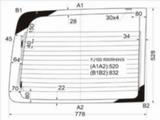 Стекло заднее (распашной двери) правое с обогревом TOYOTA LAND CRUISER (GX) за 23 400 тг. в Астана