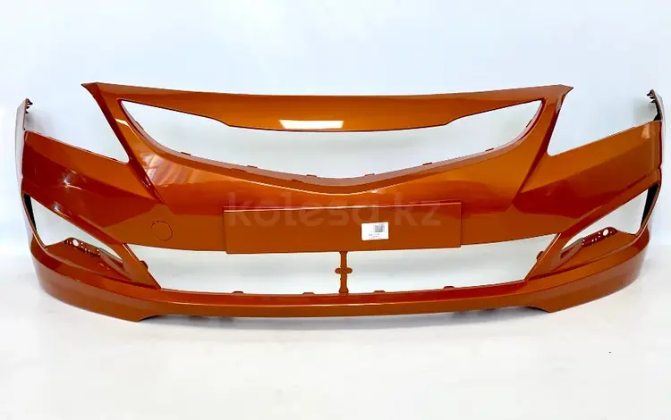 Бампер передний оранжевый Hyundai Accent 14-17 за 30 000 тг. в Алматы