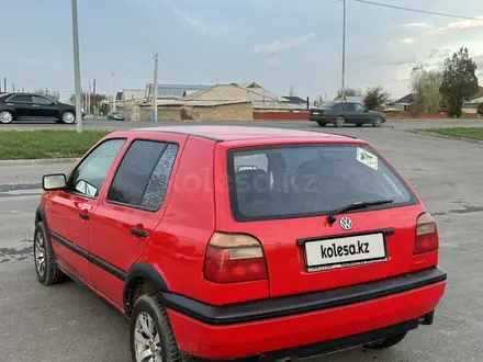 Volkswagen Golf 1994 года за 1 300 000 тг. в Тараз – фото 4