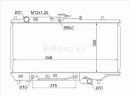 Радиатор двигателя за 22 800 тг. в Шымкент